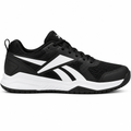 Black and white IronGrip Cross-Training Shoe side view by HappyWalk